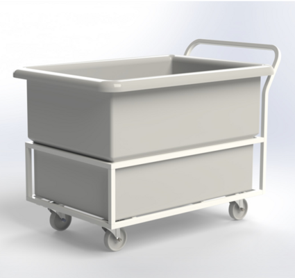 Laundry trolley with 250L tub